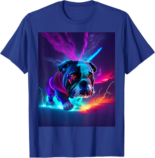 Neon Bulldog Women T-Shirt - T-Shirt | Royal
