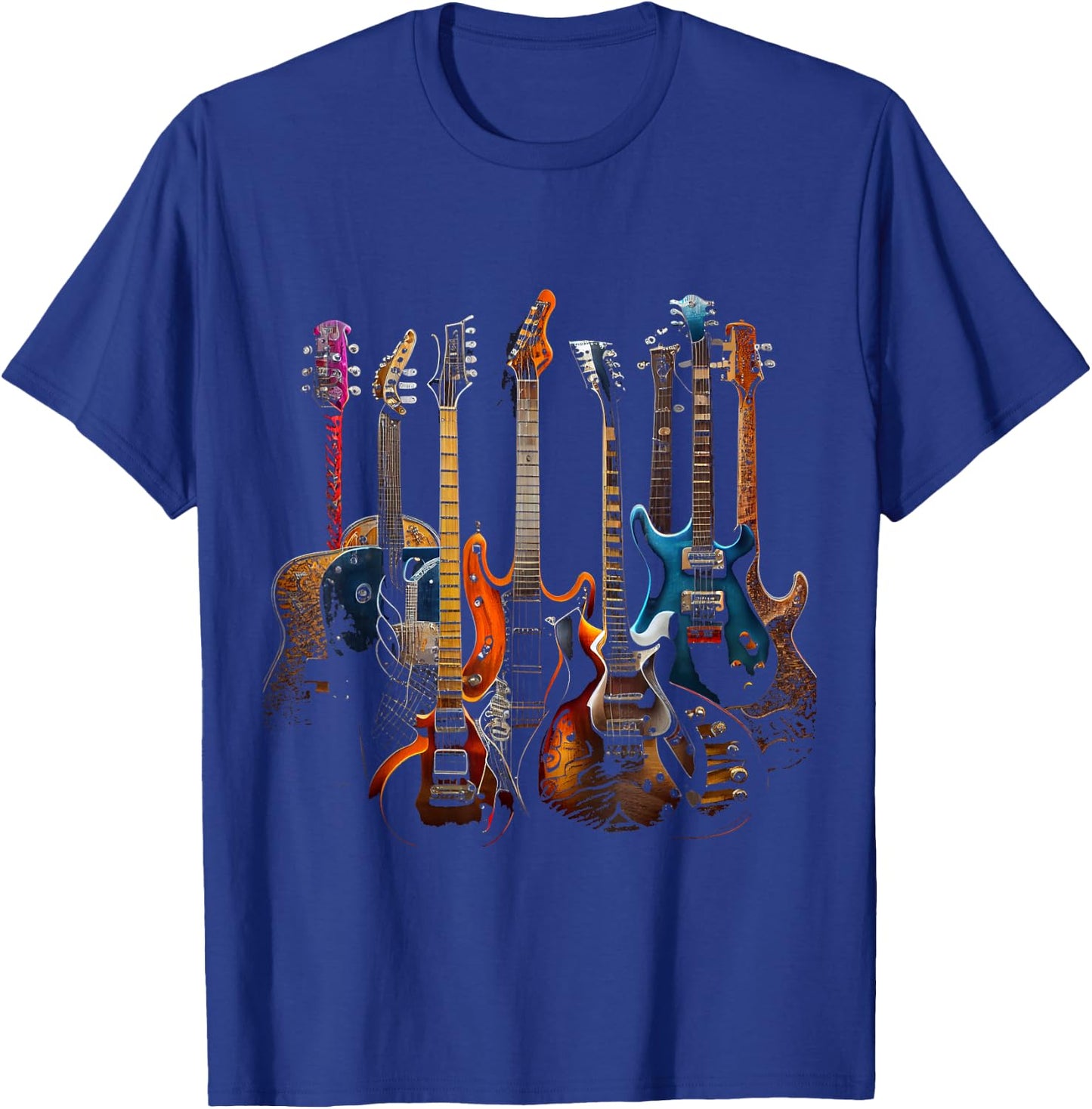 Guitars Guitarists Gift T-Shirt - T-Shirt | Royal