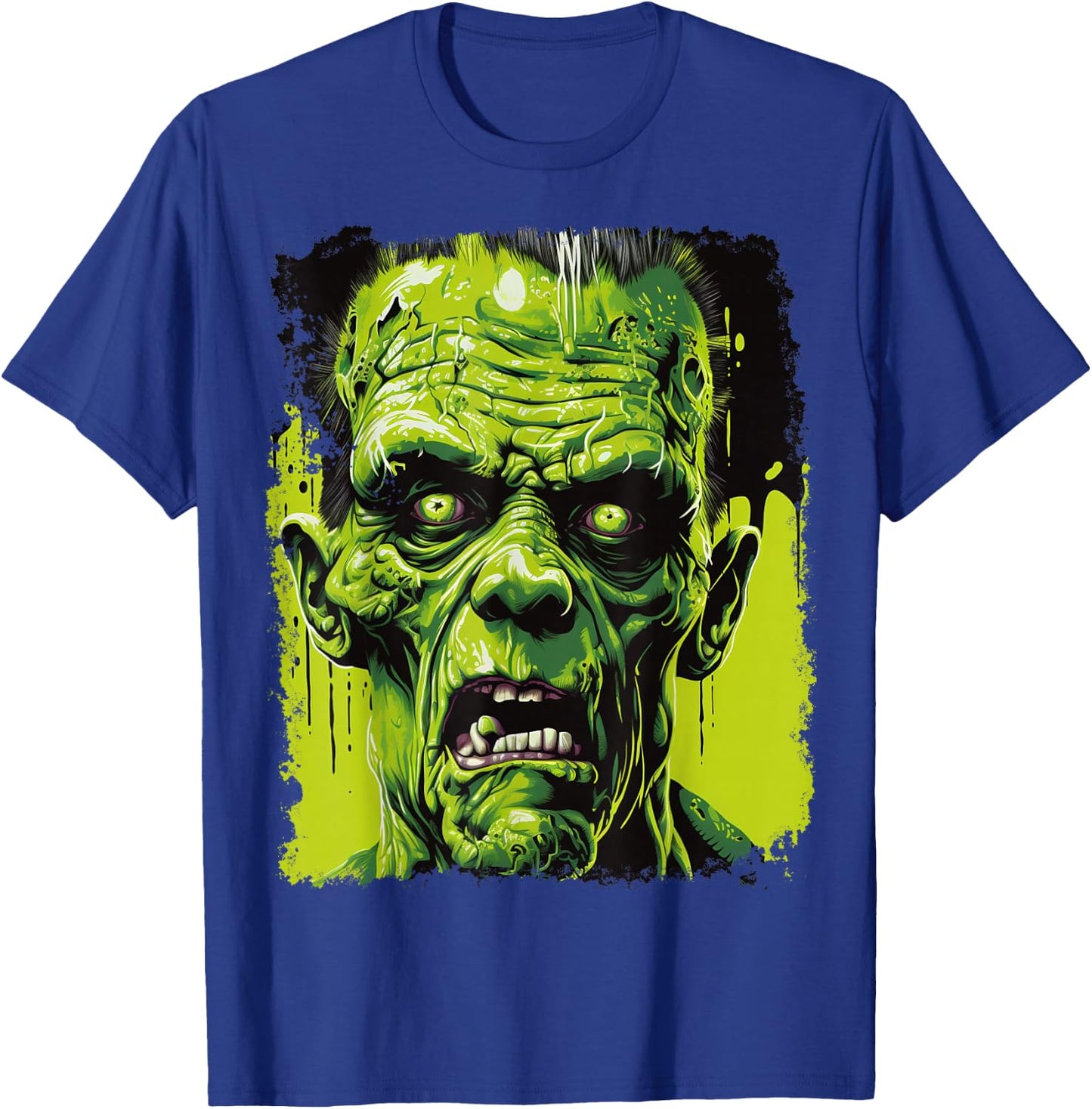 Green Zombie Halloween T-Shirt - T-Shirt | Royal