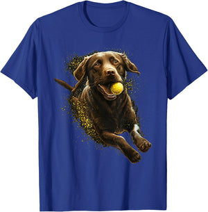 Cute brown Labrador Dog on brown Labrador Retriever Lover Women Kids T-Shirt - T-Shirt | Royal