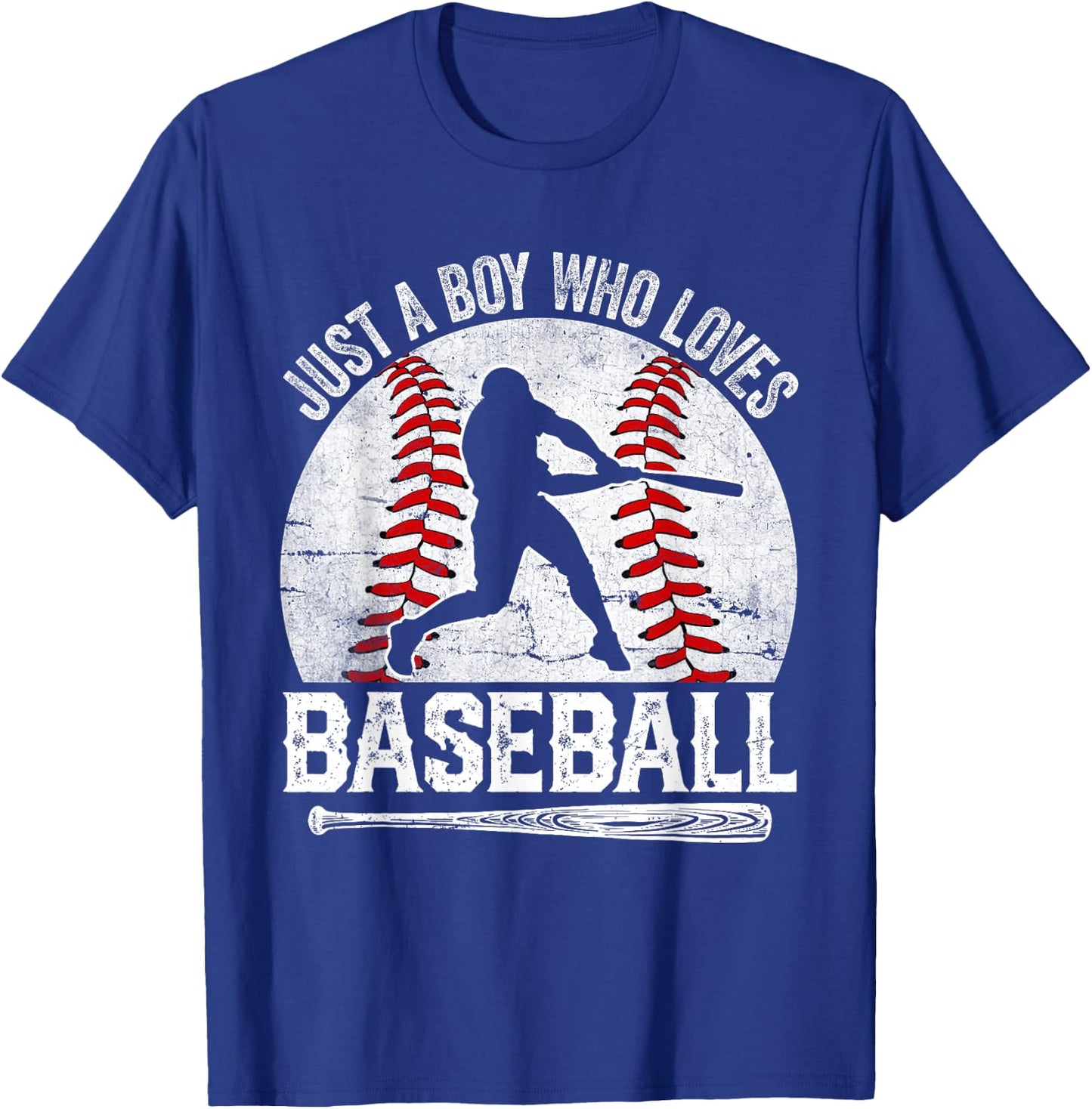 Just A Boy Who Loves Baseball Apparel Boys T-Shirt - T-Shirt | Royal