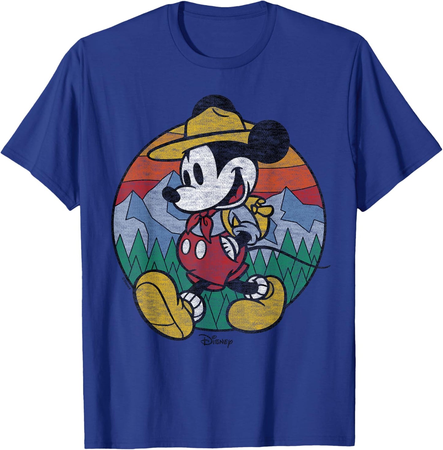 Disney - Mickey Round Hiking T-Shirt - T-Shirt | Royal