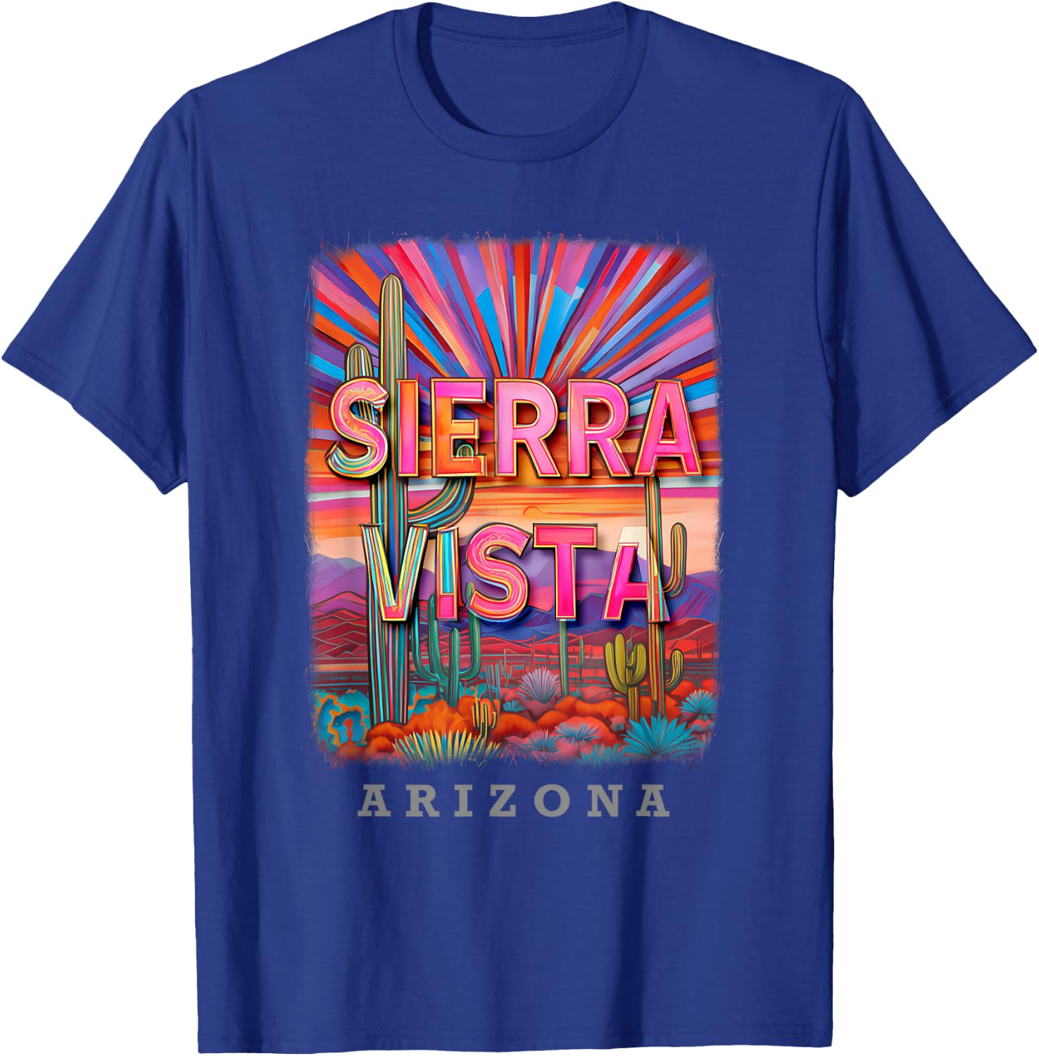 Sierra Vista Arizona AZ Sunset Splendor SD420 T-Shirt - T-Shirt | Royal