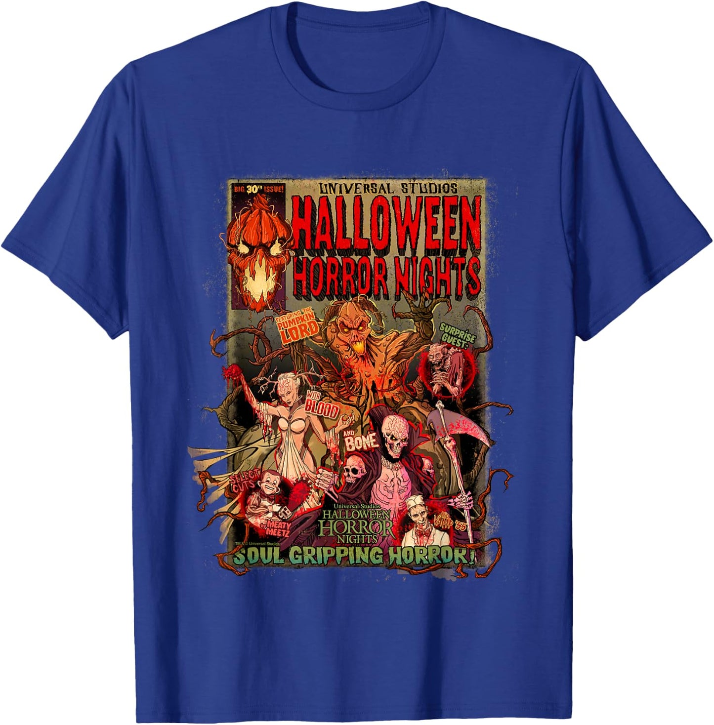 Halloween Horror Nights HHN The Pumpkin Lord Comic T-Shirt - T-Shirt | Royal