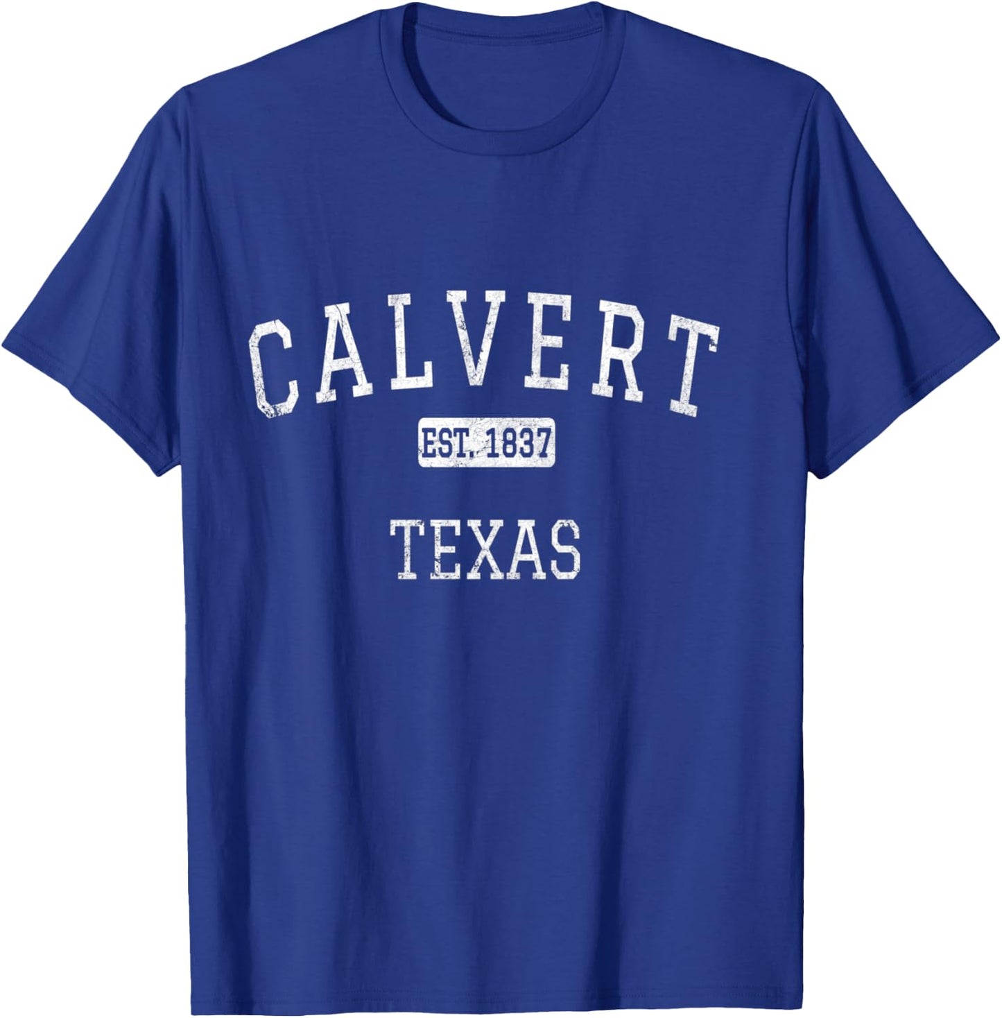 Calvert Texas TX Vintage T-Shirt - T-Shirt | Royal