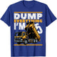 5th Birthday Construction Truck Dump Everything I'm 5 Bday T-Shirt - T-Shirt | Royal
