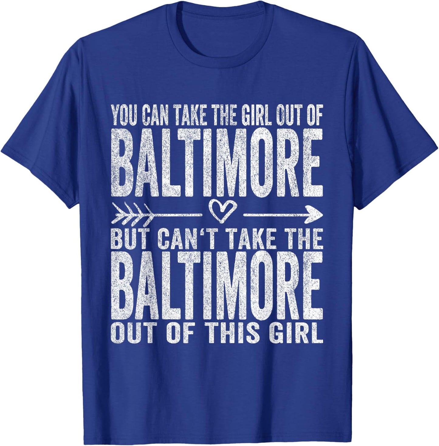 Girl Out Of Baltimore Maryland Hometown Home Baltimore T-Shirt - T-Shirt | Royal