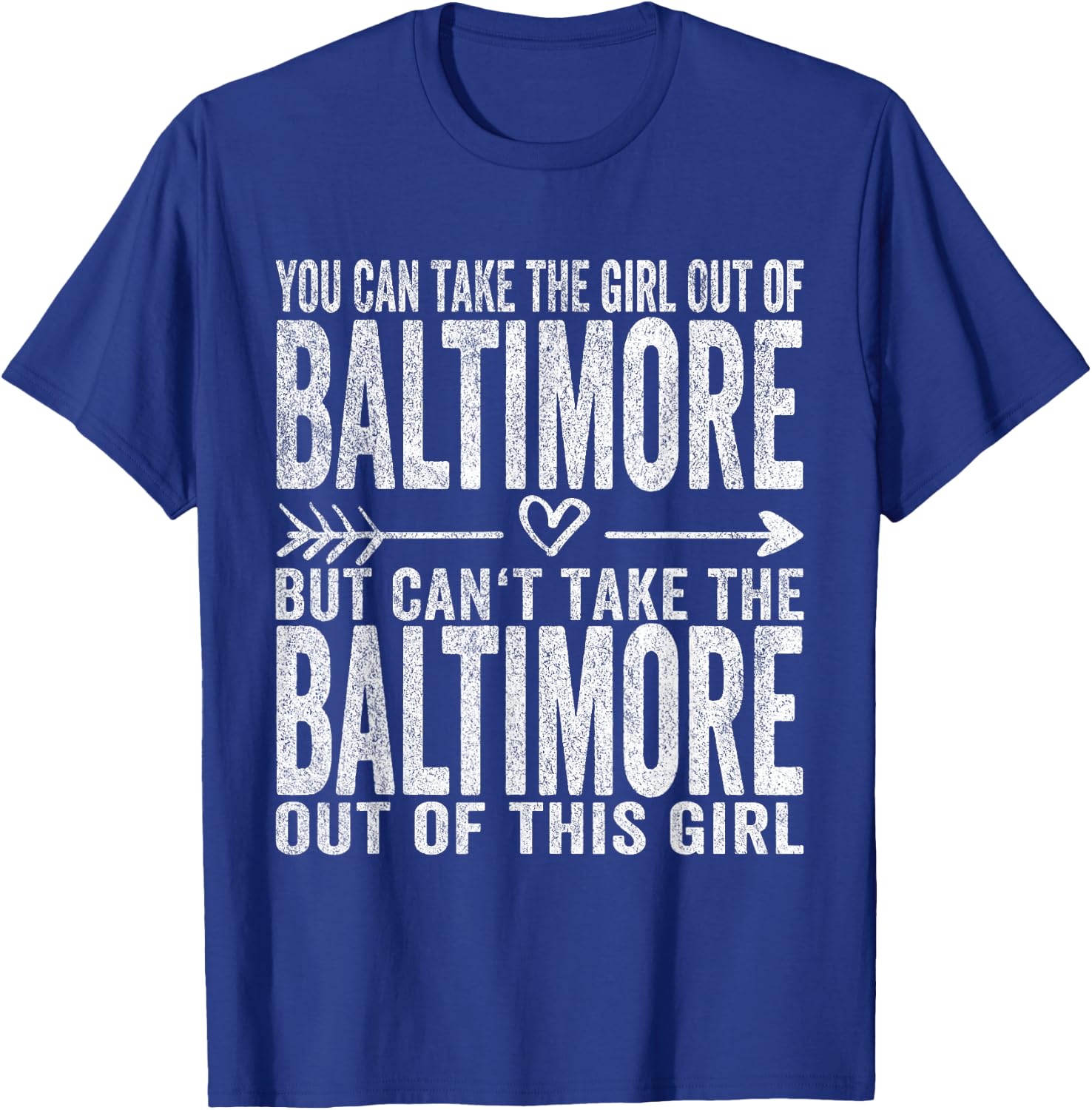 Girl Out Of Baltimore Maryland Hometown Home Baltimore T-Shirt - T-Shirt | Royal