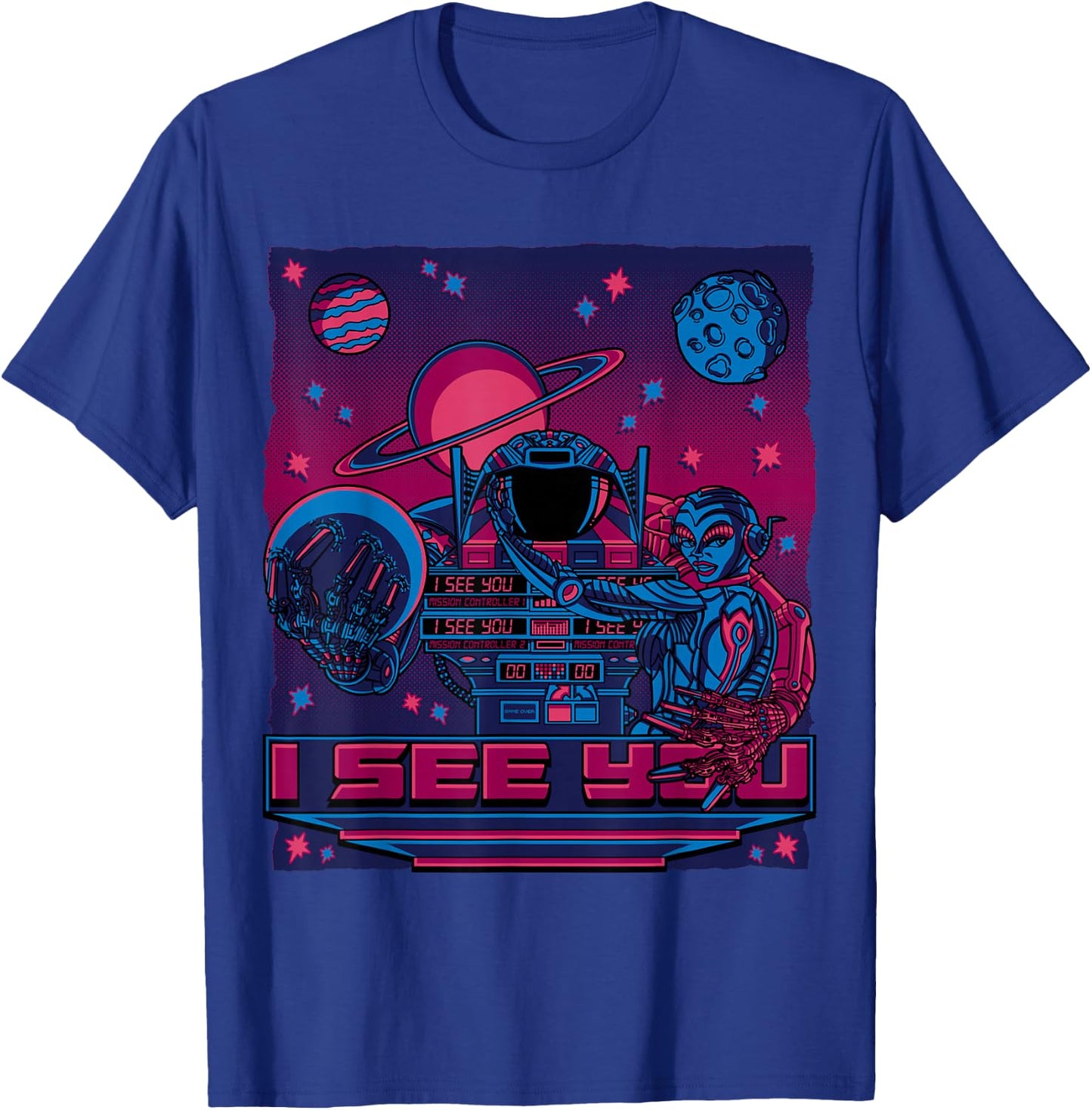 Pinbot Pinball T-Shirt - T-Shirt | Royal
