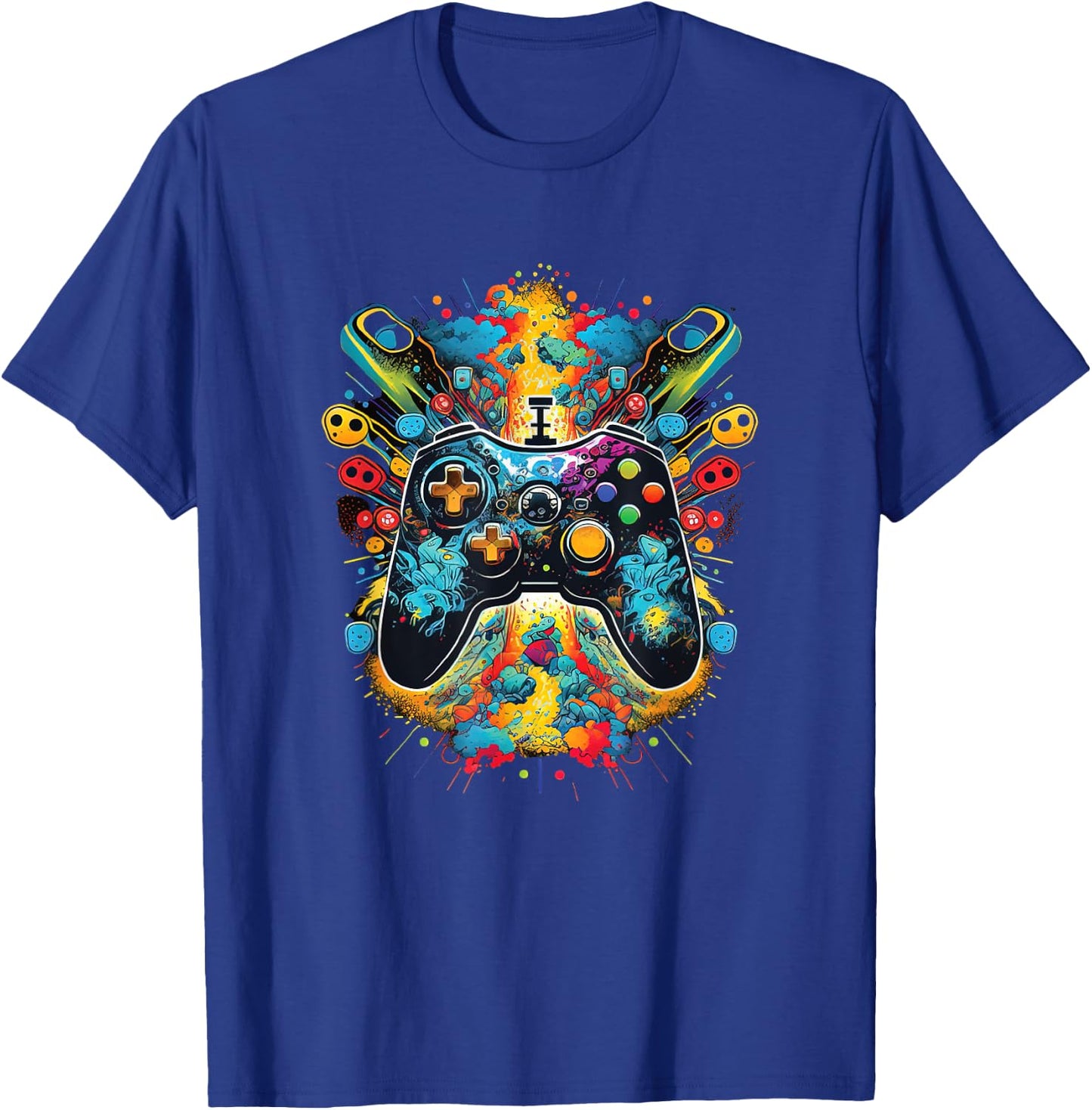 Gamer Aesthetic Graphic Gaming Video Games Boys Teens Kids T-Shirt - T-Shirt | Royal