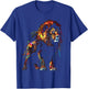 Lion art colourful animal lovers motif zoo lion T-Shirt - T-Shirt | Royal