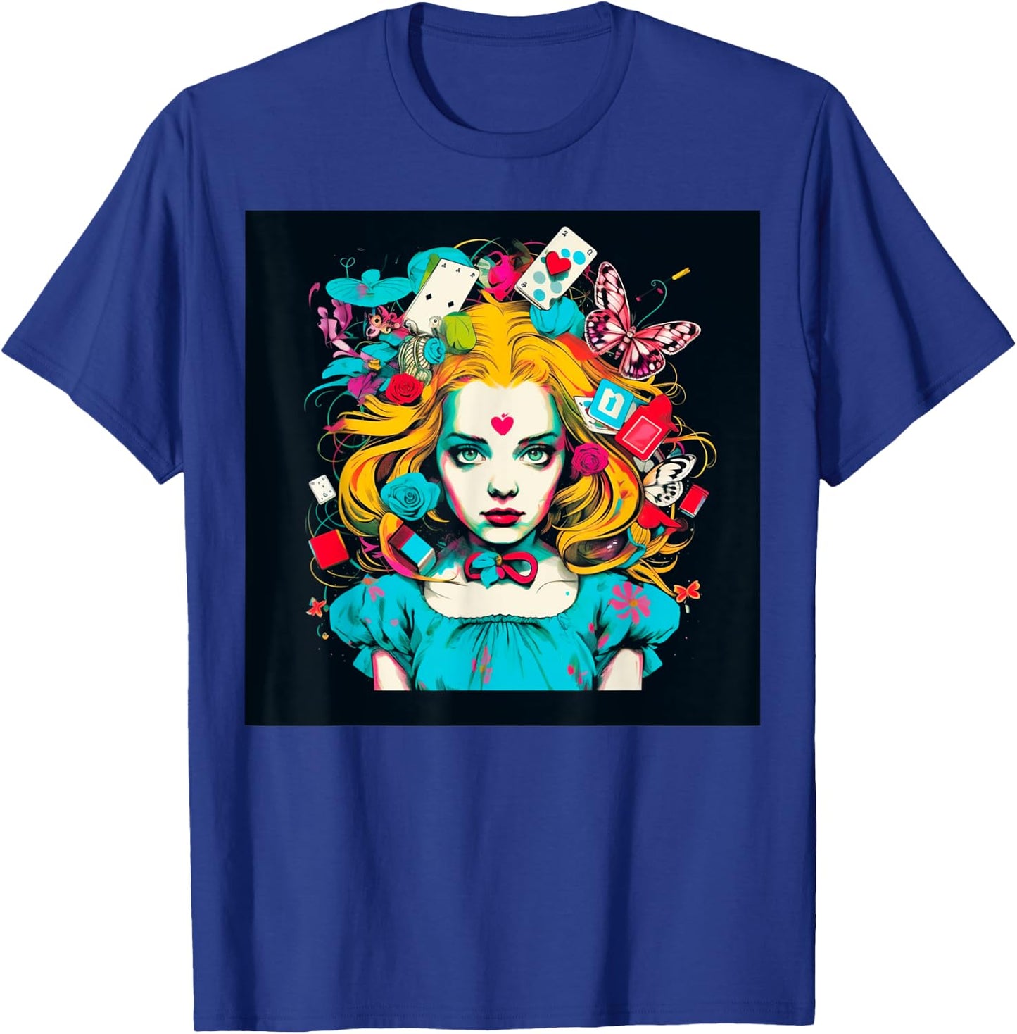 Alice T Wonderland Pop Surrealism Fiction Clothing Punk T T-Shirt - T-Shirt | Royal
