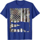 Camo US Flag Alligator Gator Camouflage Hunting Gift T-Shirt - T-Shirt | Royal