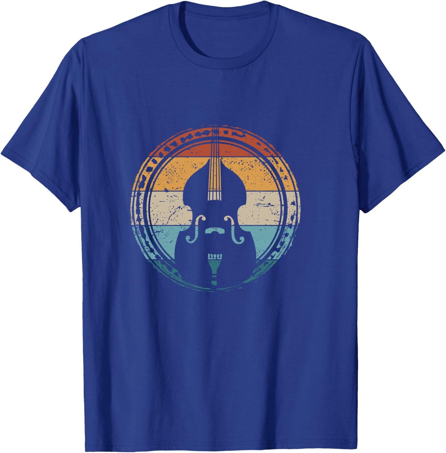 Contrabass Orchestra Upright Bass Retro Double Bass T-Shirt - T-Shirt | Royal