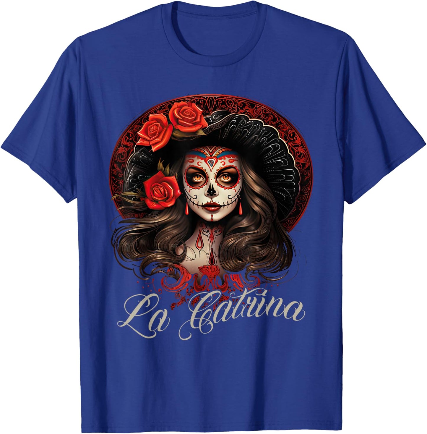 La Catrina Dress Stylish Day of The Dead Costume La Catrina T-Shirt - T-Shirt | Royal