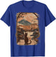 Japanese Cat with Landscape and Mountain T-Shirt - T-Shirt | Royal