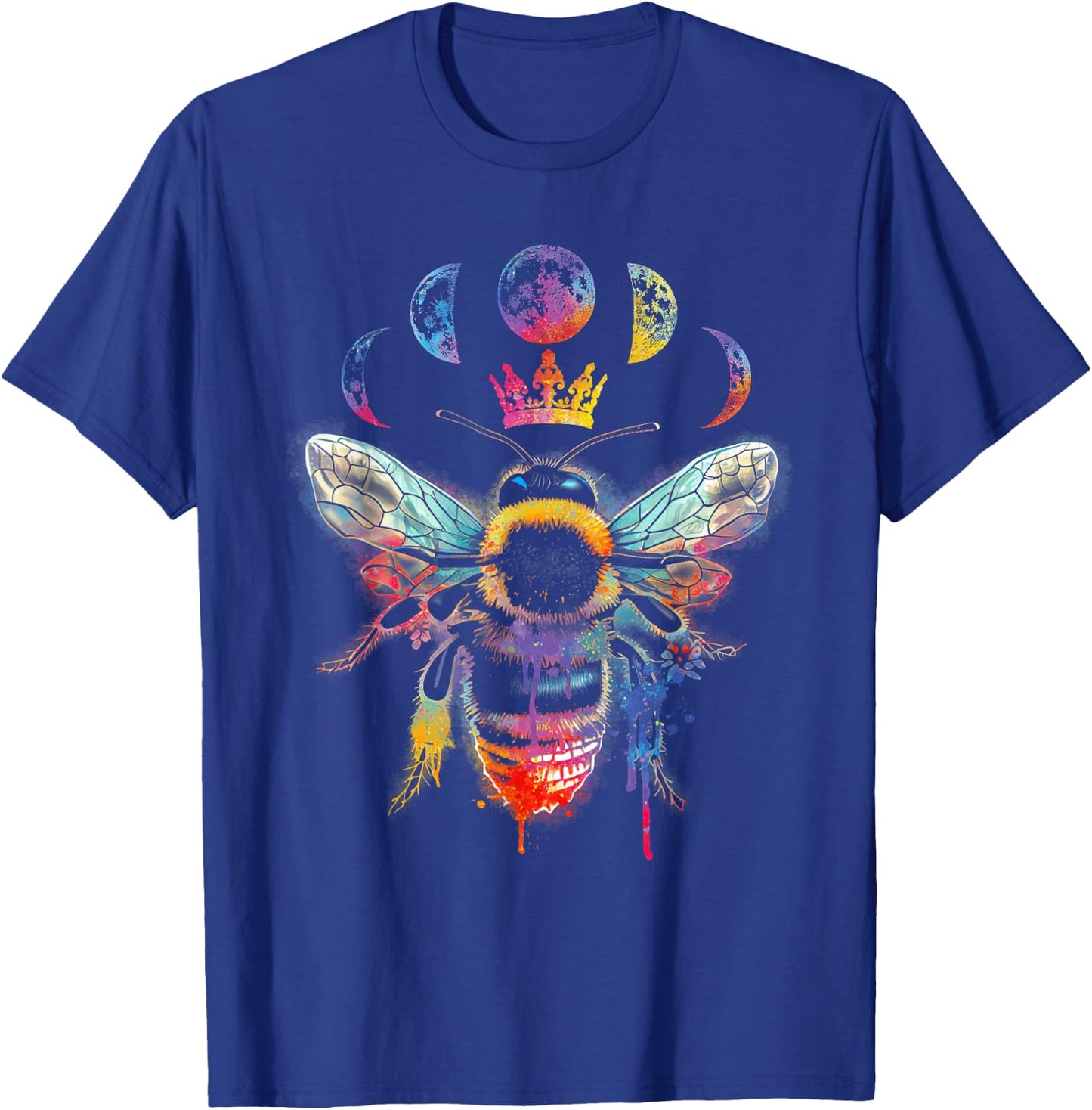Beekeeping Animal Queen-Bee Nature Insect Bee Tie Dye T-Shirt - T-Shirt | Royal