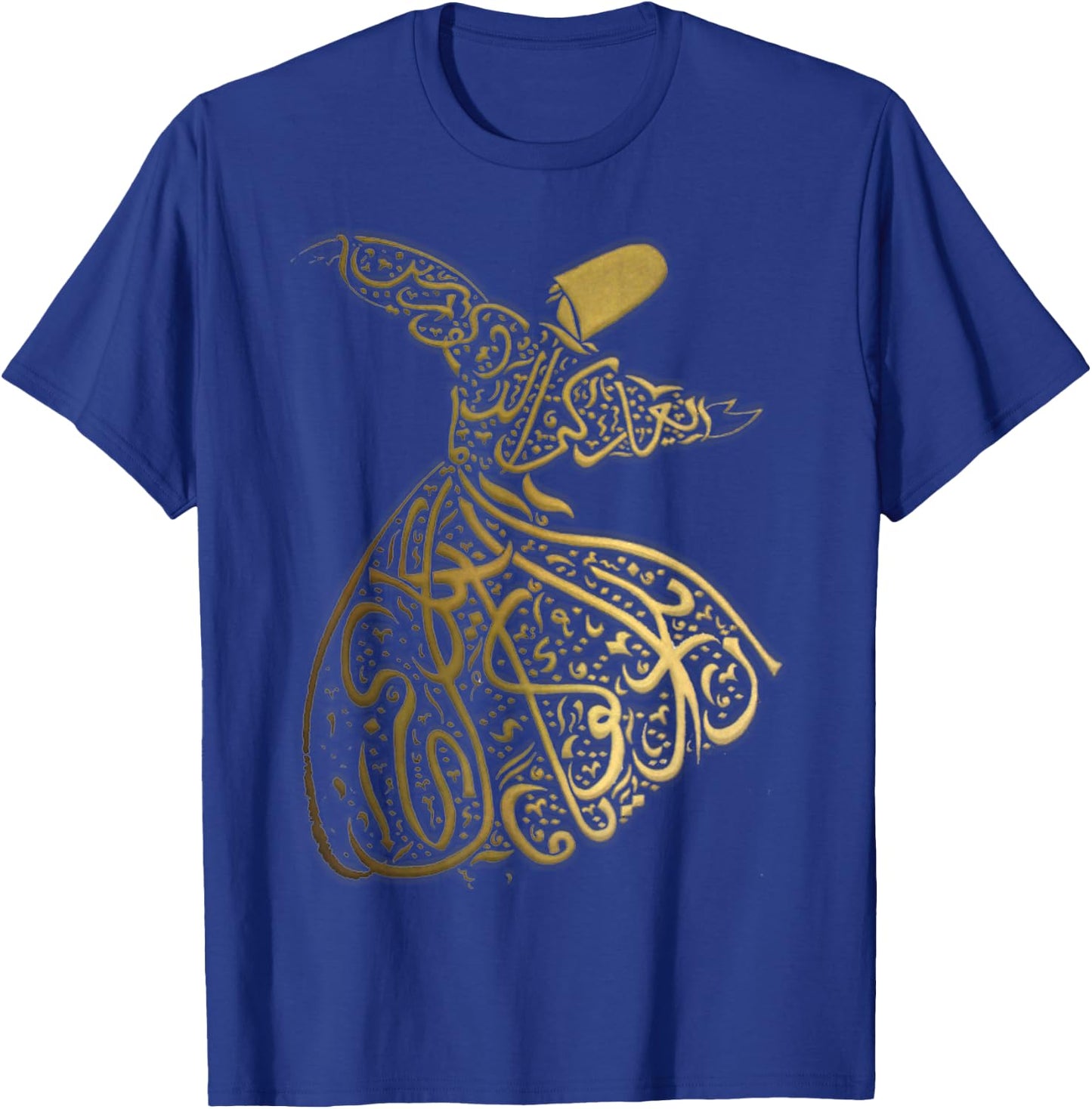 Arabic calligraphy whirling dervish sufi T-Shirt - T-Shirt | Royal