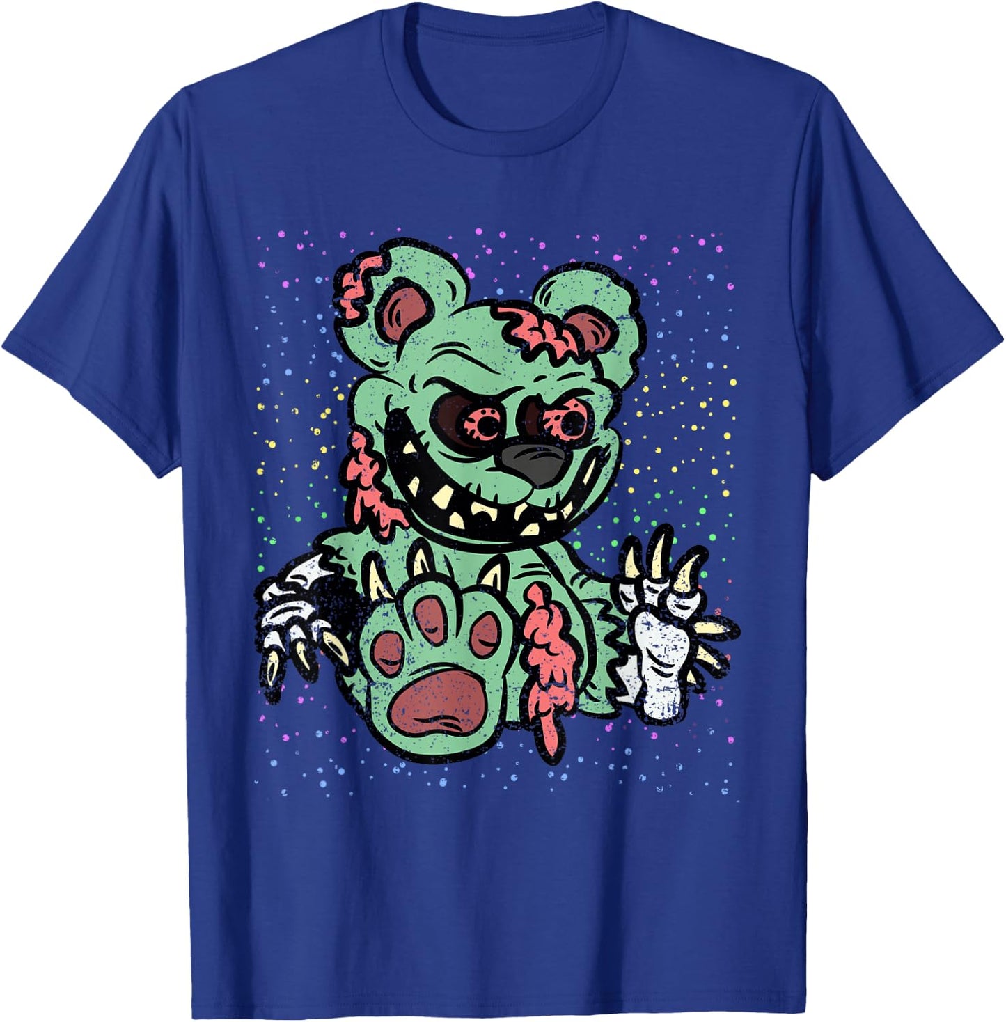 Zombie Teddy Bear Halloween Costume Scary Spooky Monster T-Shirt - T-Shirt | Royal
