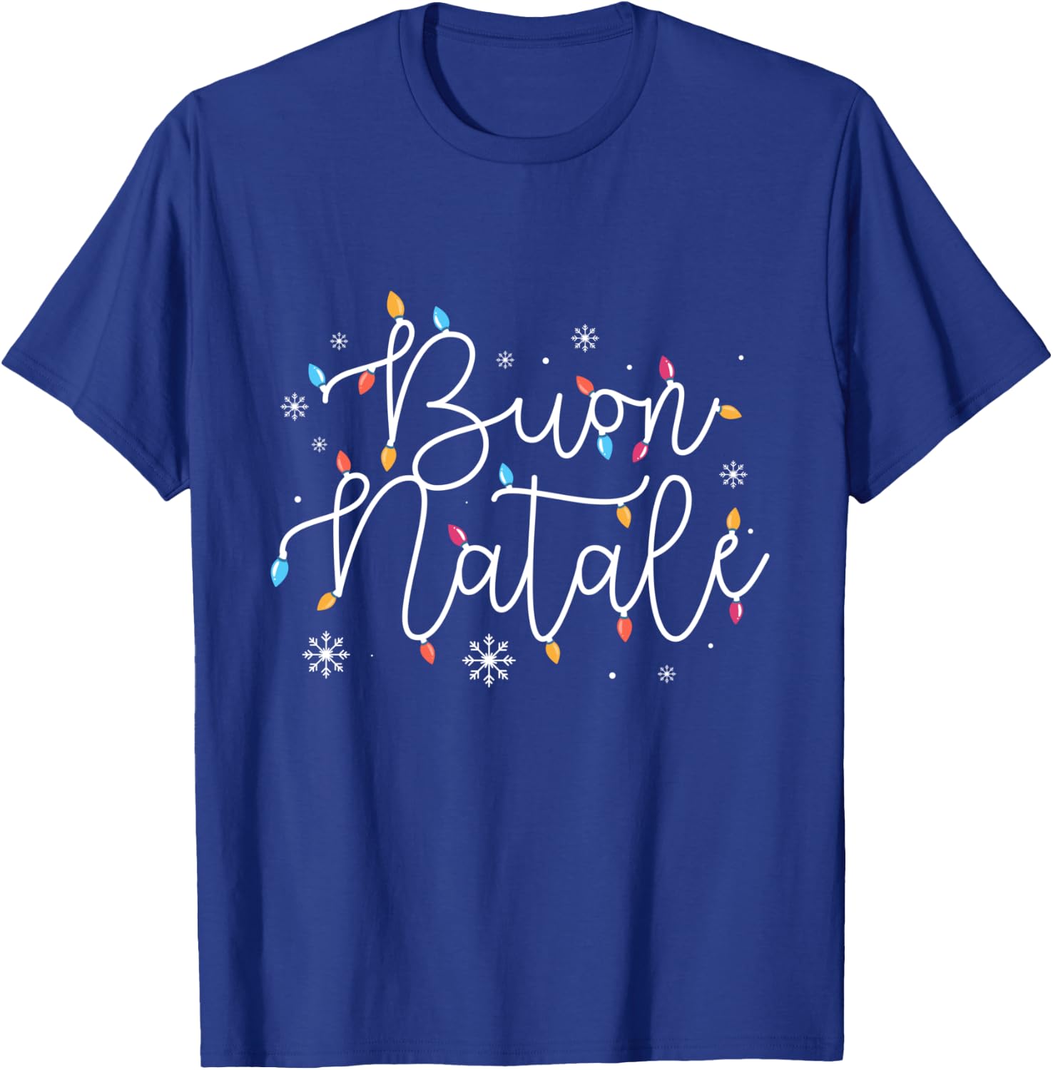 Funny Buon Natale Italy Pride Xmas Holiday Italian Christmas T-Shirt - T-Shirt | Royal