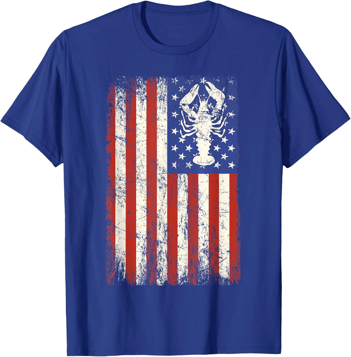 Crawfish Boil USA Flag American Crayfish Crew Festival Men T-Shirt - T-Shirt | Royal