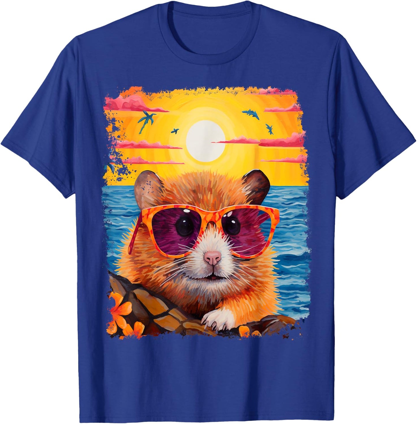 Hamster Hawaiian T-Shirt - T-Shirt | Royal