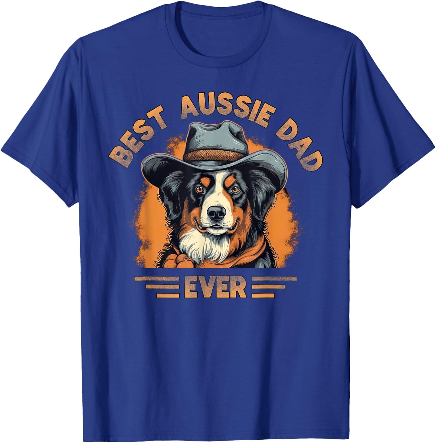 Aussie DAD Australian Shepherd T-Shirt - T-Shirt | Royal