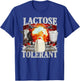 Lactose Tolerant Black Cotton , Men's Small, Classic Fit, Short Sleeve T-Shirt - T-Shirt | Royal