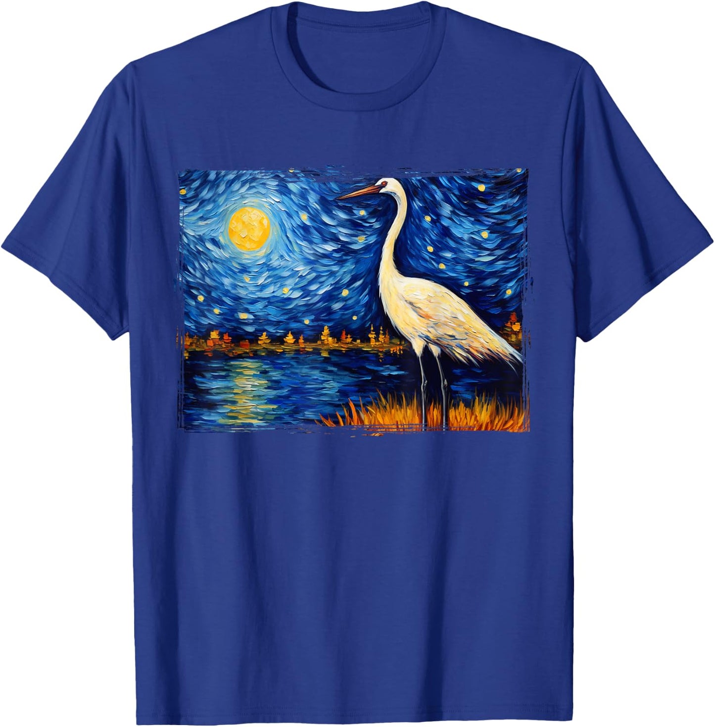 Whooping Crane Bird T-Shirt - T-Shirt | Royal
