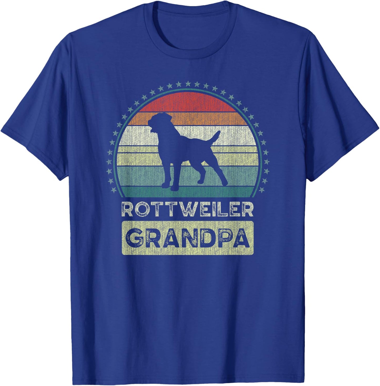 Rottweiler Grandpa, Father's Day, Rottie dog, Grandfather T-Shirt - T-Shirt | Royal