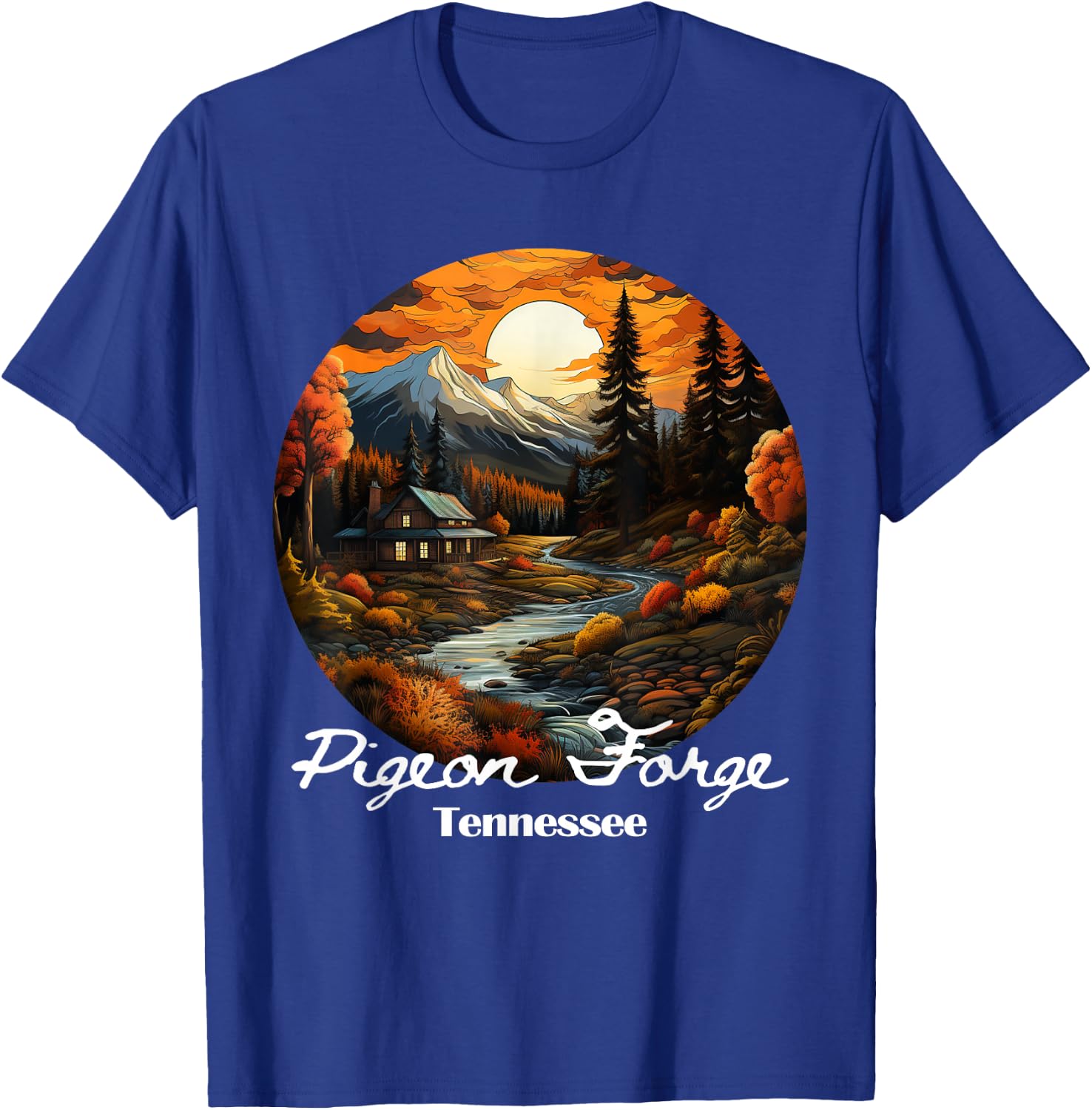 Pigeon Forge, TN, Souvenir T-Shirt - T-Shirt | Royal