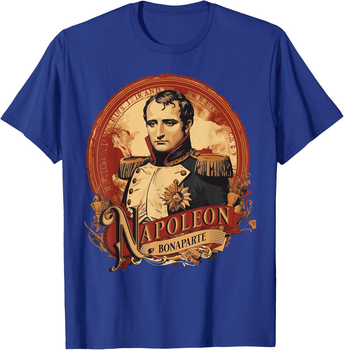 Napoleon Bonaparte Vintage Poster Style T-Shirt - T-Shirt | Royal