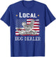 Local Egg Dealer Funny American Flag Chicken Lover Farmer T-Shirt - T-Shirt | Royal