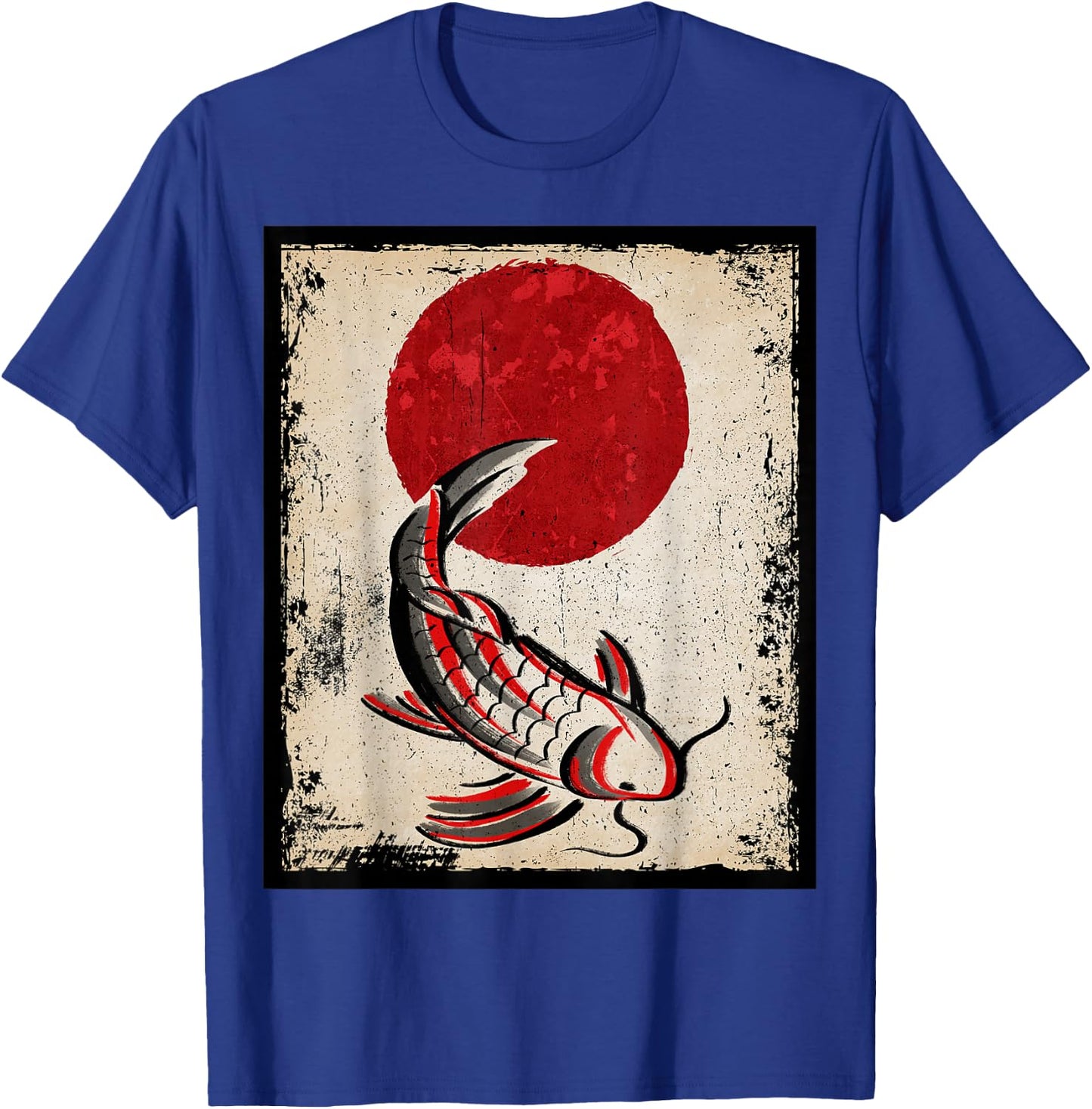 Japan koi carp fish Japanese Art Retro T-Shirt - T-Shirt | Royal