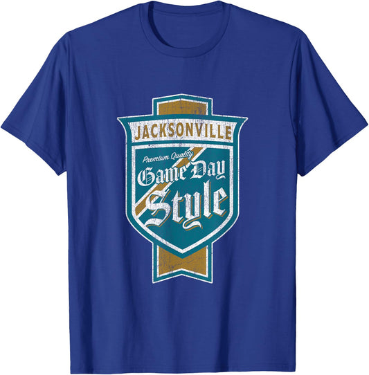 Faded Jacksonville Beer Label - Jacksonville Pride T-Shirt - T-Shirt | Royal