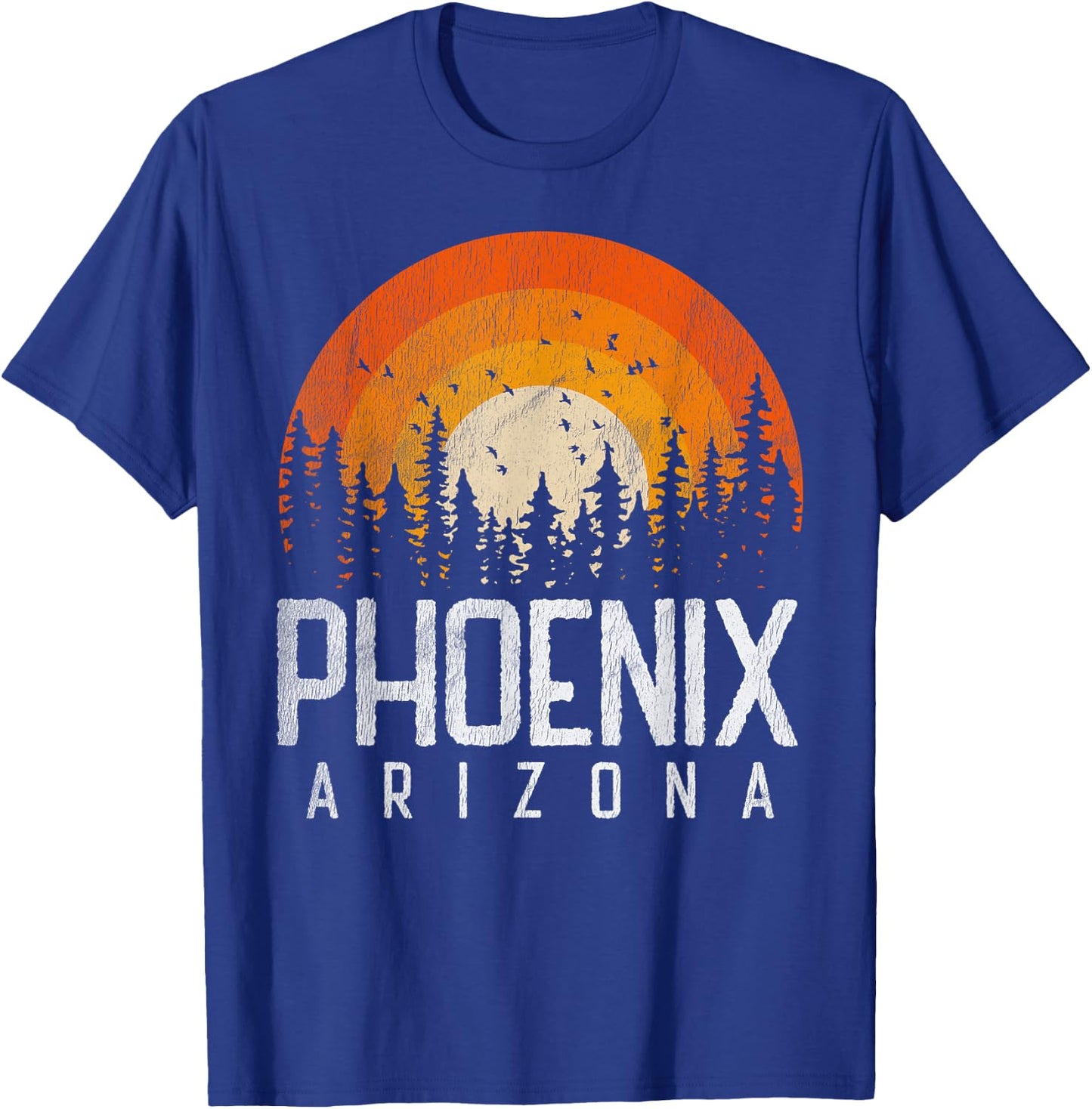 Phoenix Arizona AZ Vintage Retro Style City 70s 80s 90s Gift T-Shirt - T-Shirt | Royal