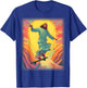 Jesus Skateboarder Heaven Skateboard Christian Skateboarding T-Shirt - T-Shirt | Royal