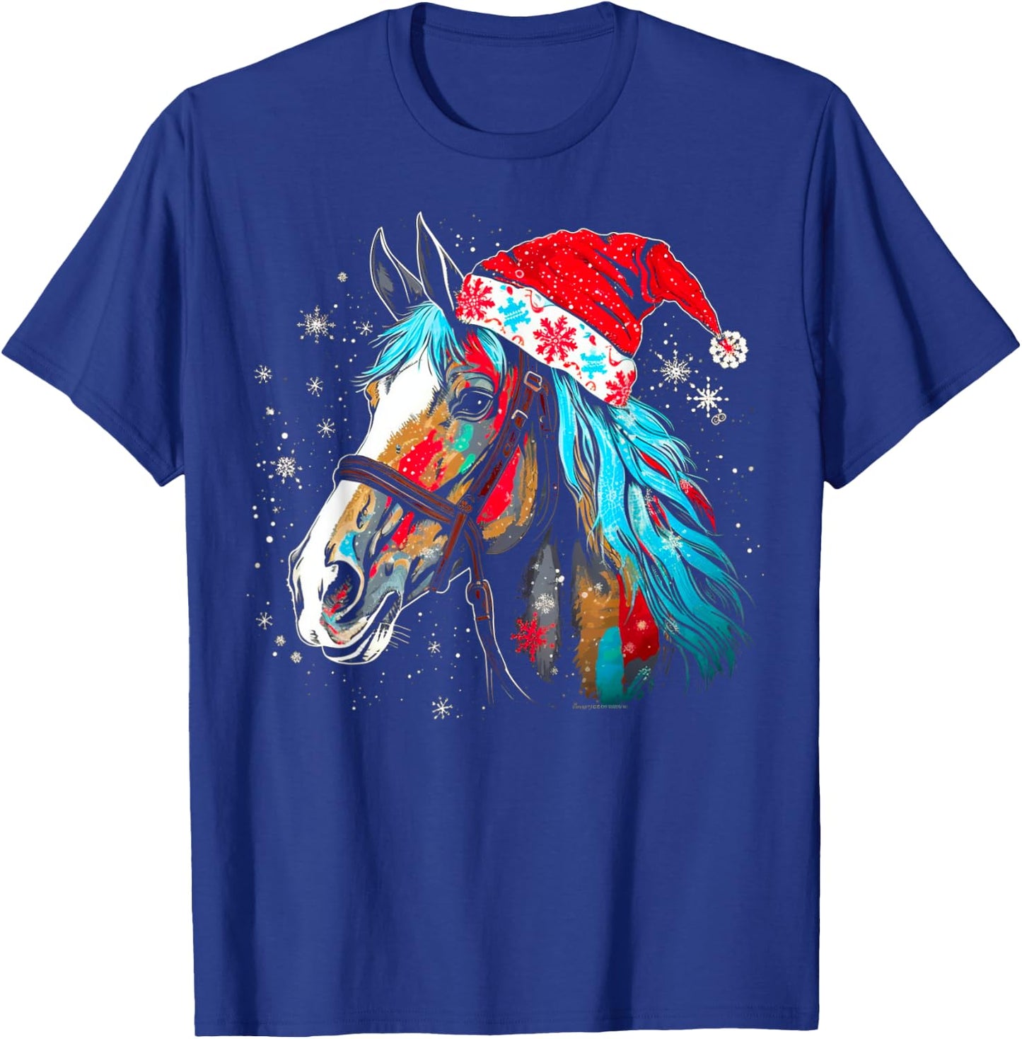 Christmas Horse T-Shirt - T-Shirt | Royal