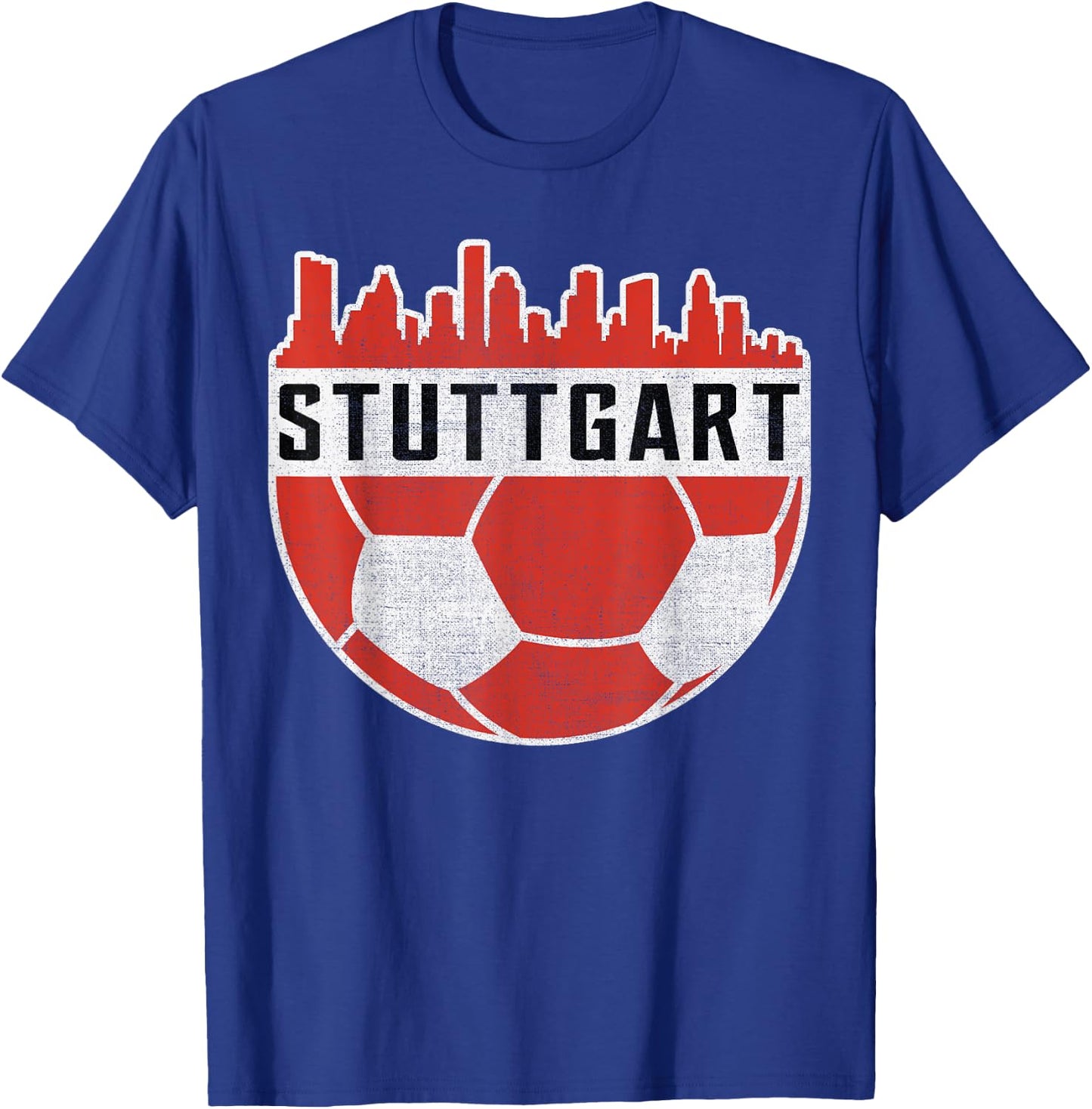 Stuttgart Football Football Club Football Fan T-Shirt - T-Shirt | Royal