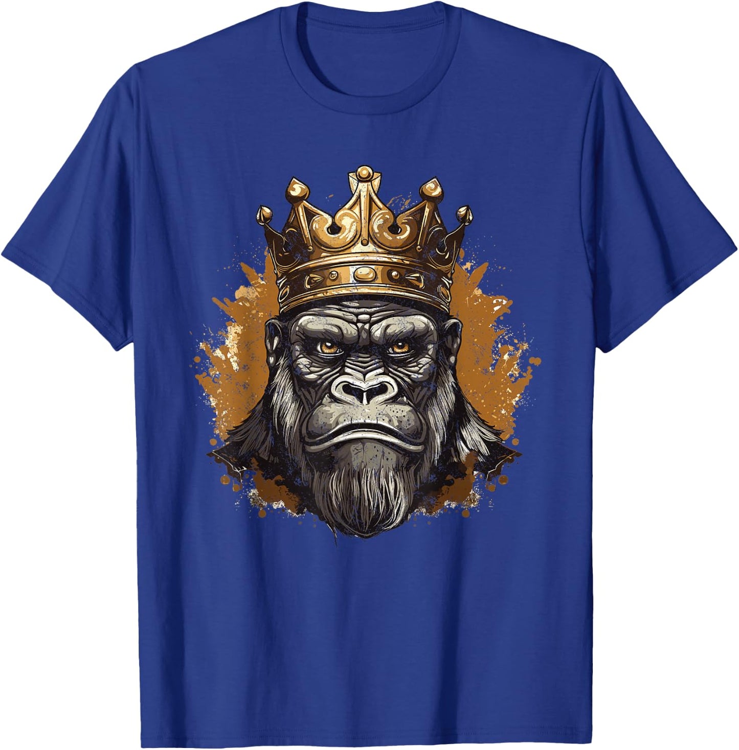 Silverback Gorilla King T-Shirt - T-Shirt | Royal