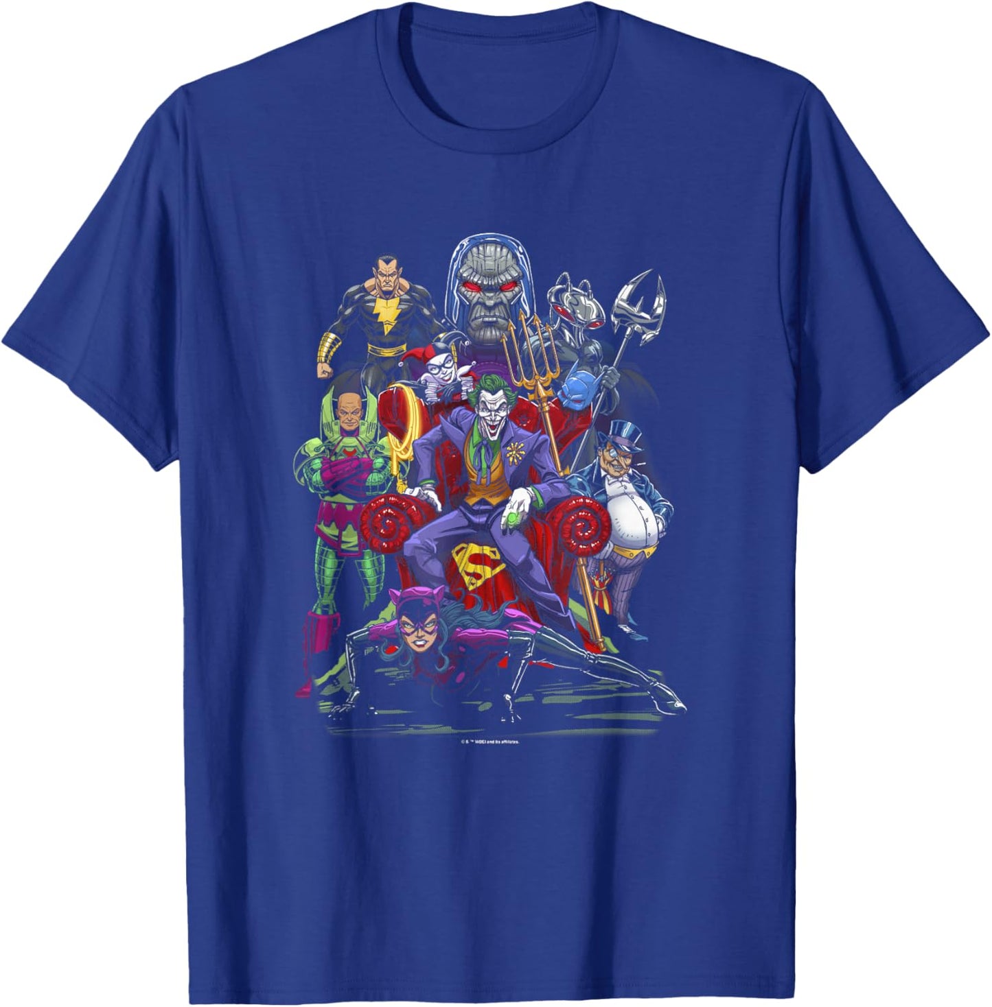 WB 100 DC Comics Legion Of Doom Group Shot T-Shirt - T-Shirt | Royal