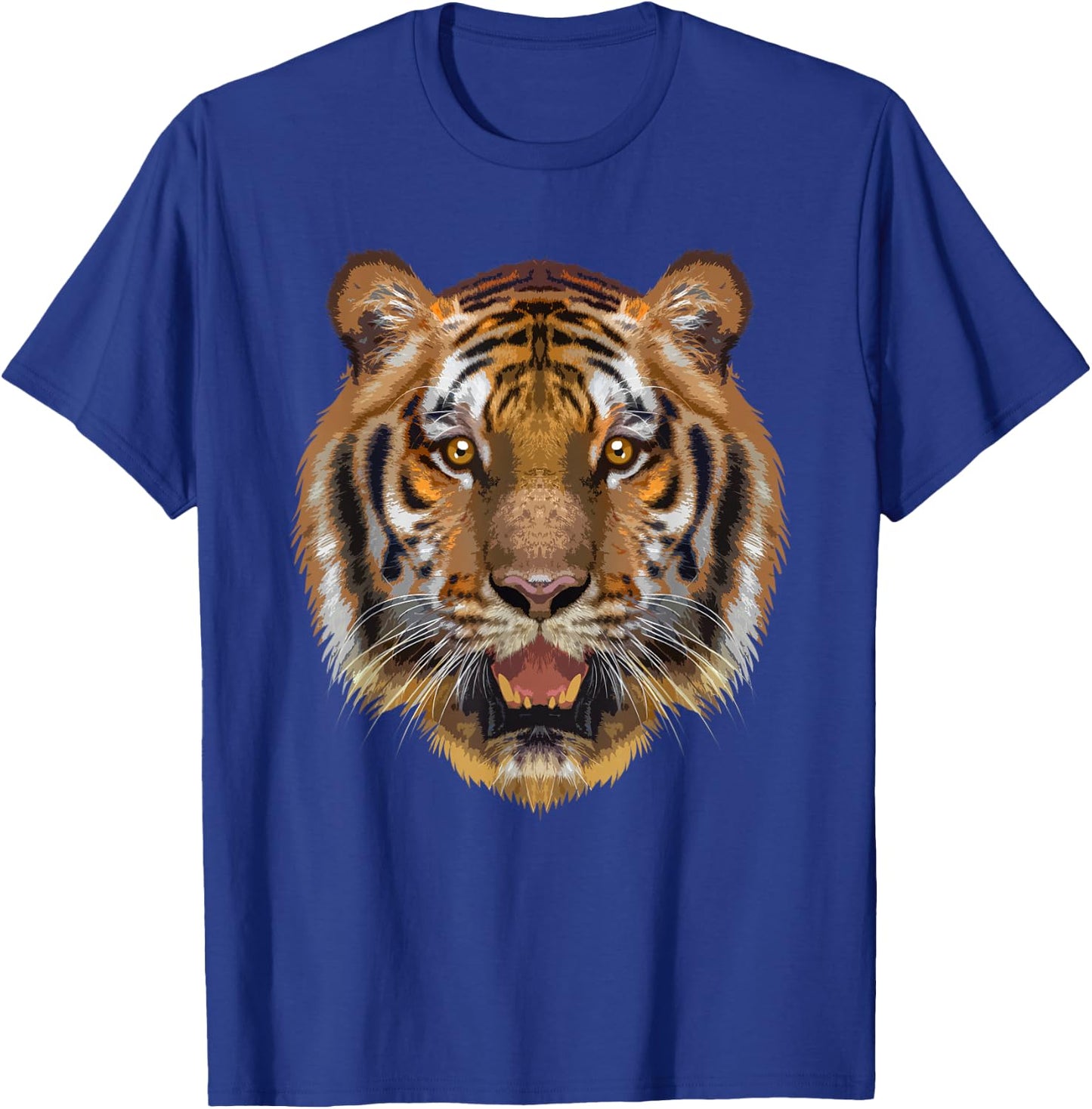 Cool Tiger Women Animal Face Cat Print Bengal Tigers T-Shirt - T-Shirt | Royal