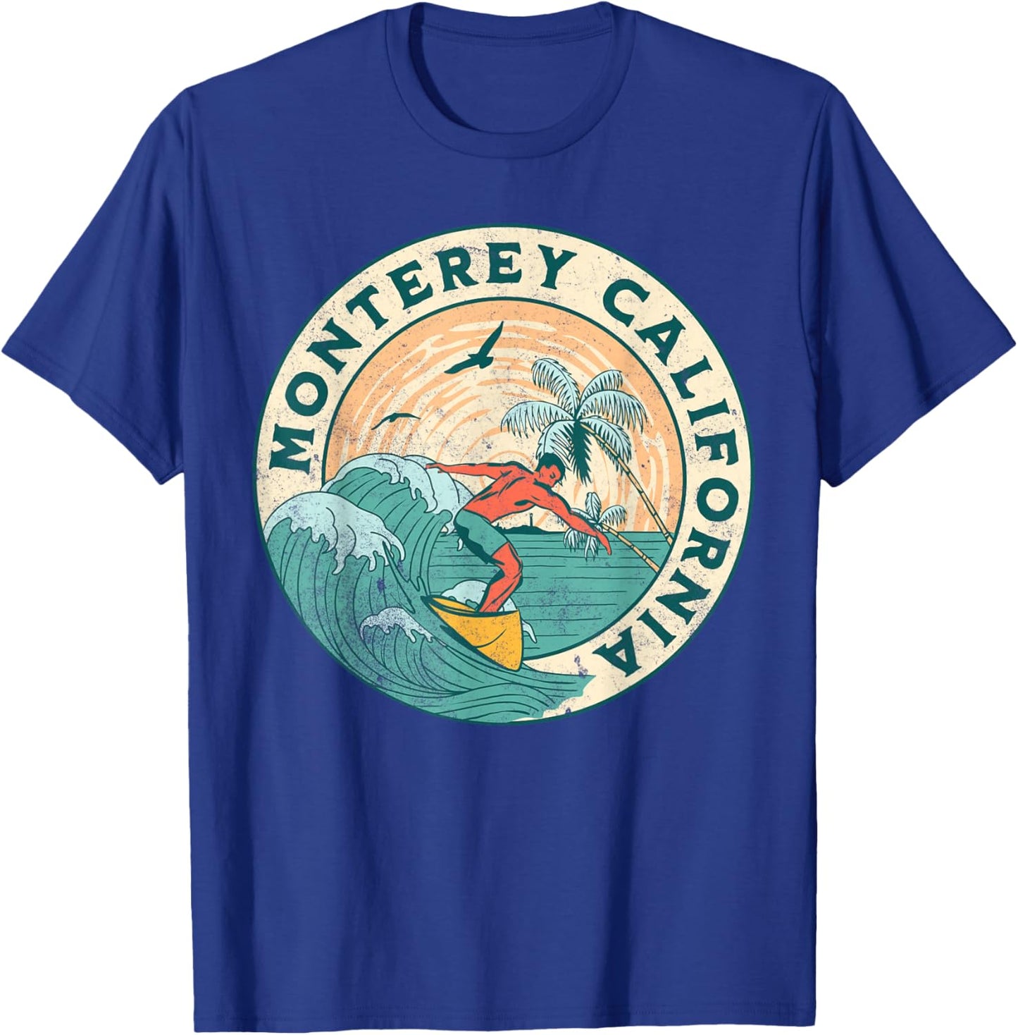 Monterey California T-Shirt - T-Shirt | Royal
