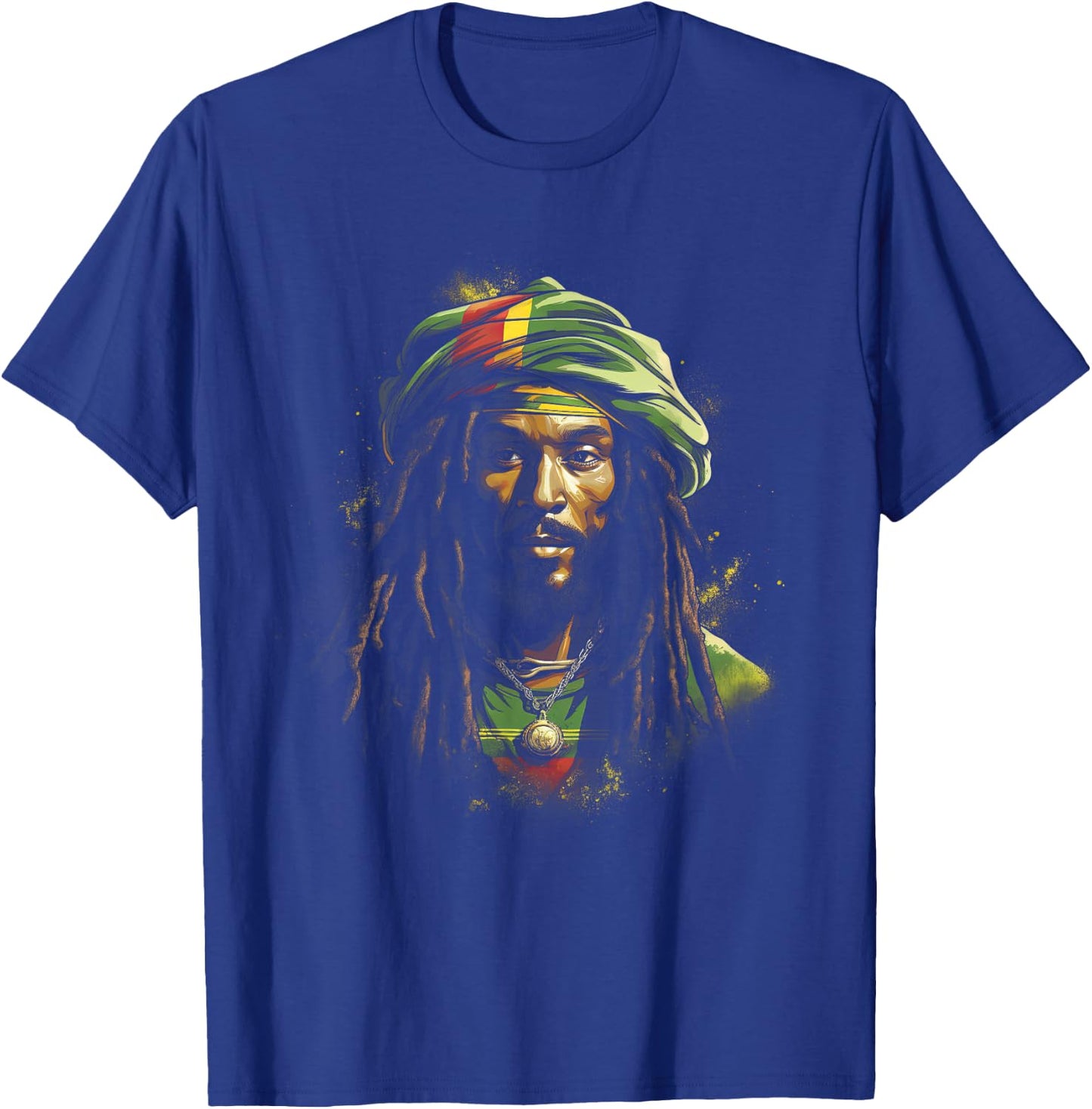 Jamaica Lion Dread locks T-Shirt - T-Shirt | Royal