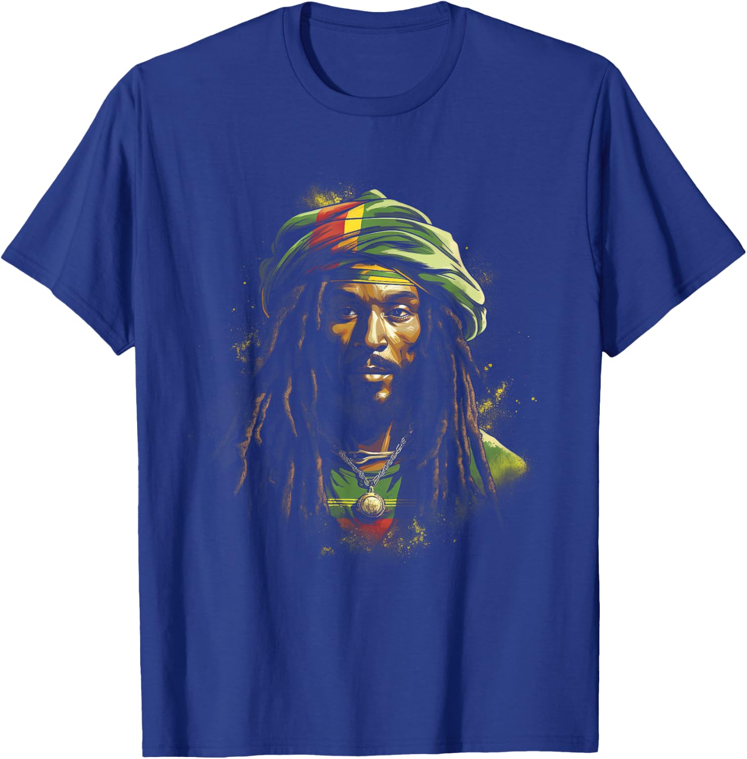 Jamaica Lion Dread locks T-Shirt - T-Shirt | Royal