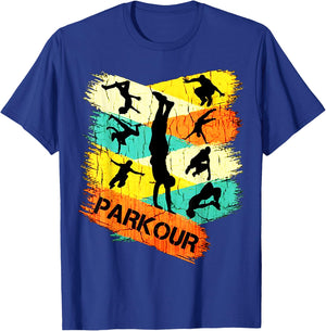 Love Parkour men shirt parkour gifts for boys, kids, women T-Shirt - T-Shirt | Royal