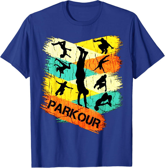 Love Parkour men shirt parkour gifts for boys, kids, women T-Shirt - T-Shirt | Royal