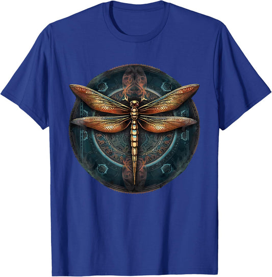 Dragonfly Lover Graphic Magical Design Art Chakra Spiritual T-Shirt - T-Shirt | Royal