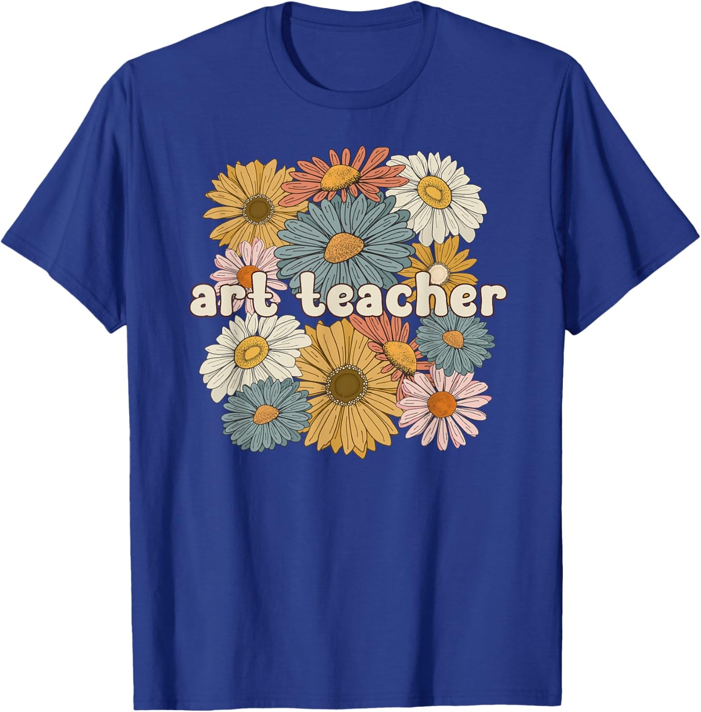 Groovy Art Teacher Art Teaching Art Teachers T-Shirt - T-Shirt | Royal