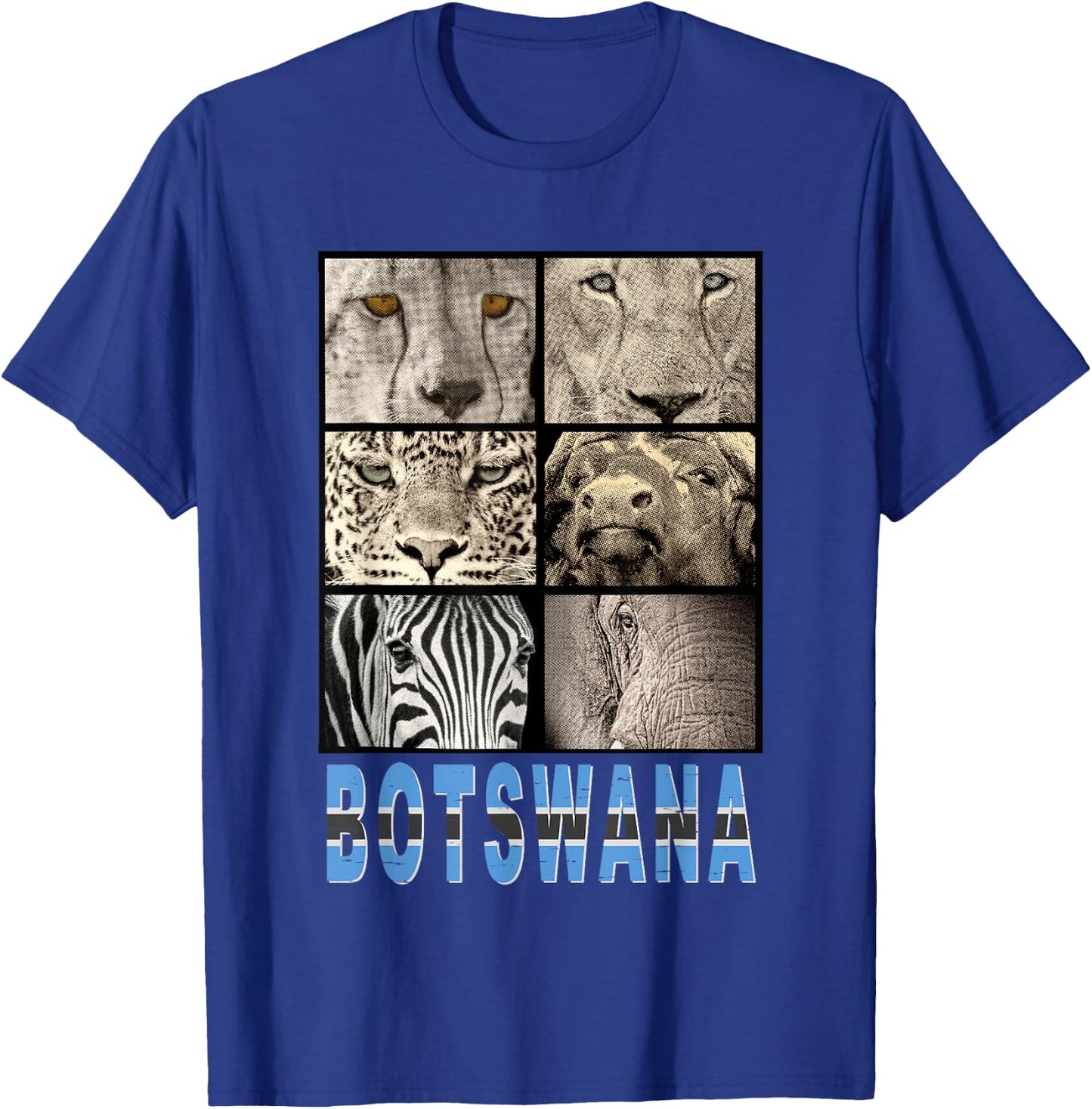 Love Botswana Love Wildlife for Botswana Wildlife Fans T-Shirt - T-Shirt | Royal